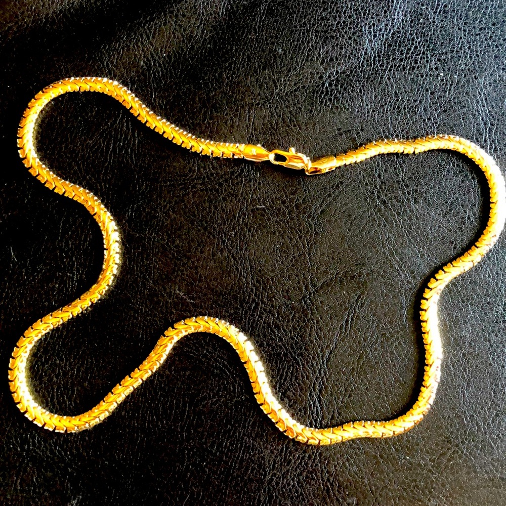 NECKLACE GOLD PLATED - Picture 1 of 2